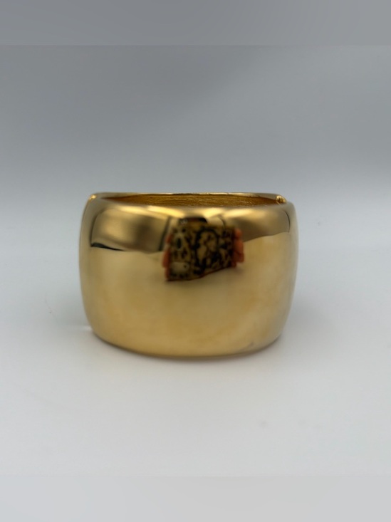 unknown. Jewelry - Gold-Tone Wide Dome Cuff Bracelet by